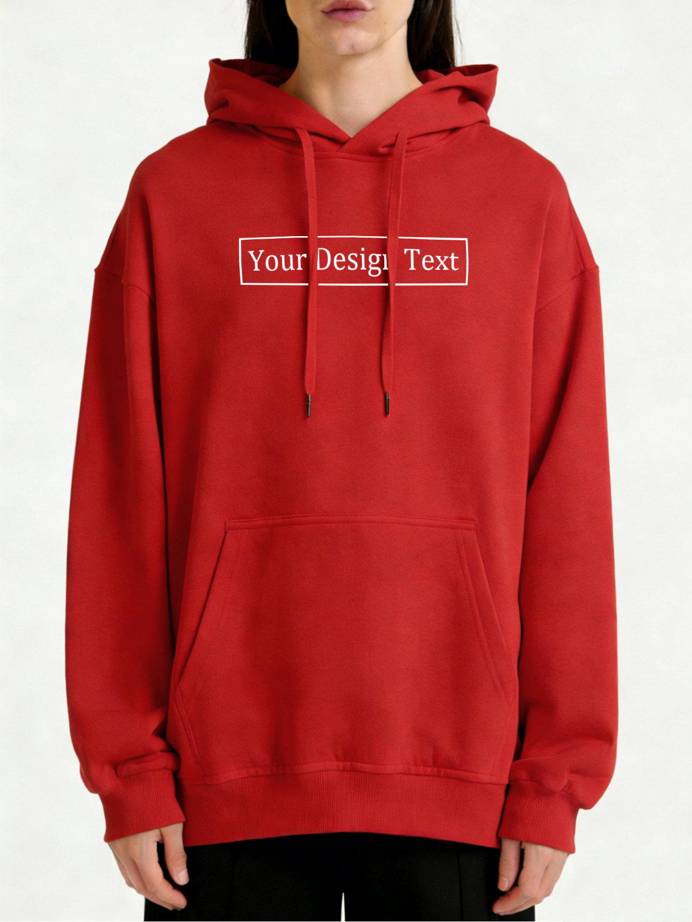Women's Custom Hooded Sweatshirt - Add Your Own Text Design
