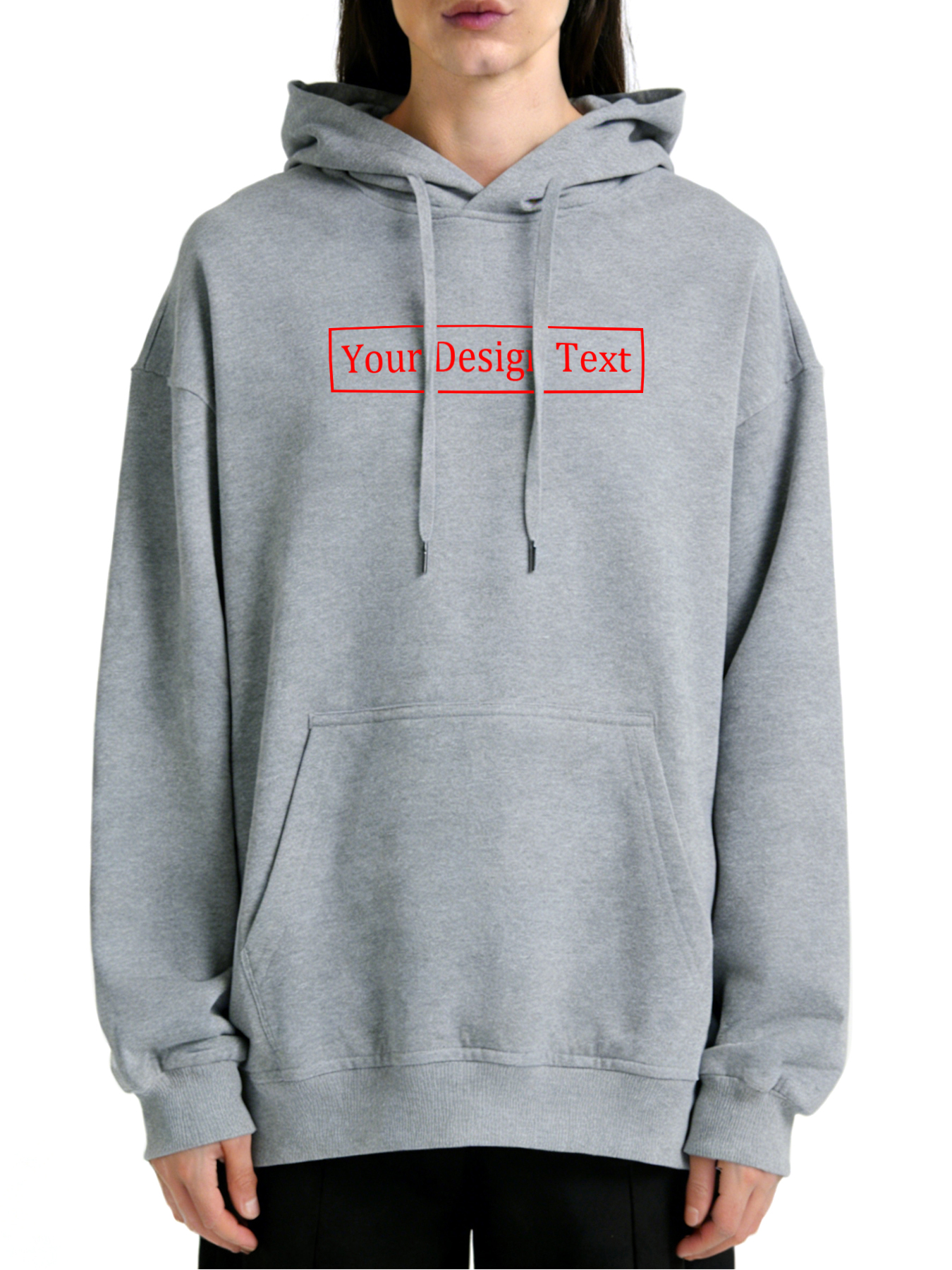 Women's Custom Hooded Sweatshirt - Add Your Own Text Design