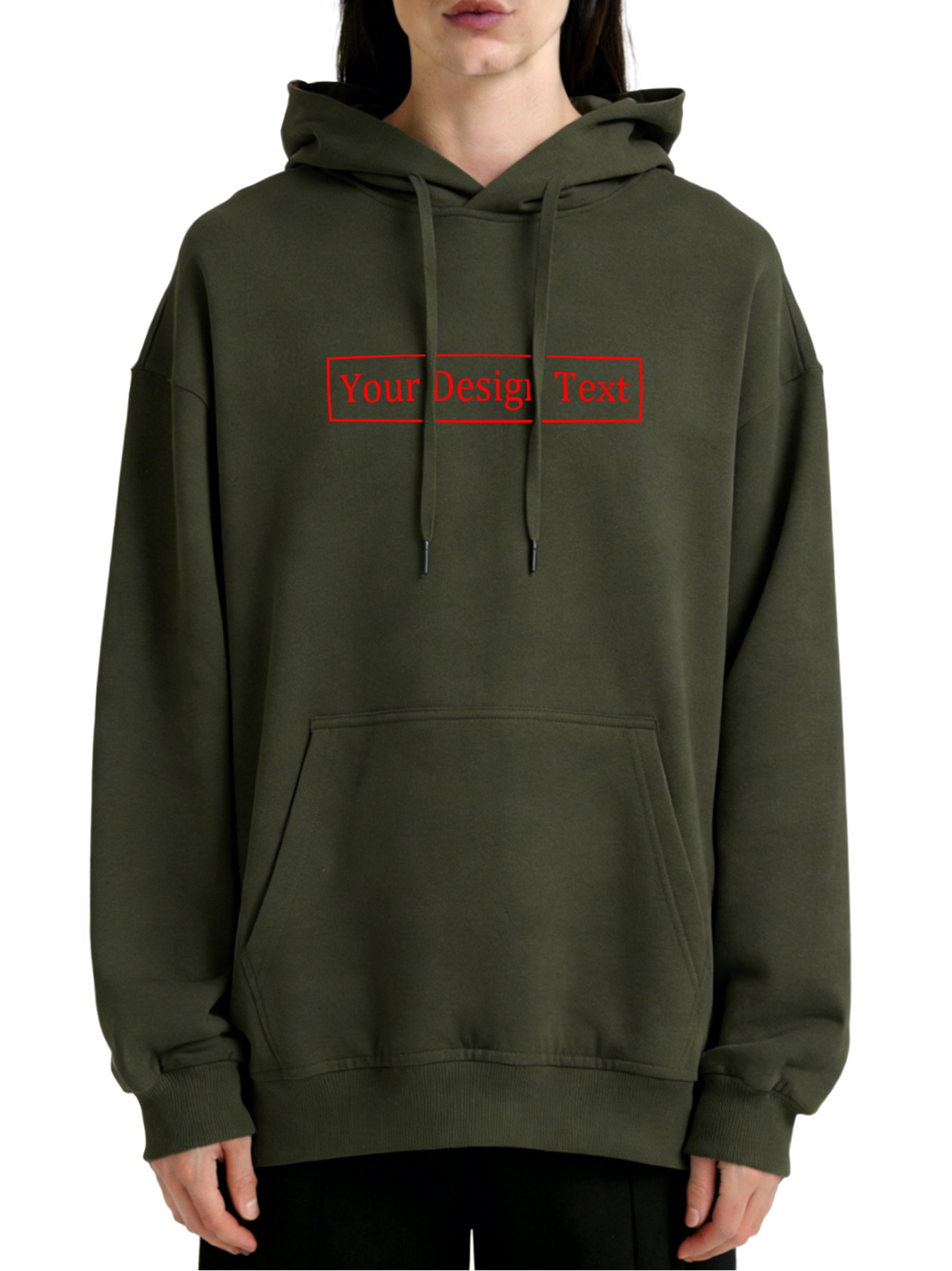 Women's Custom Hooded Sweatshirt - Add Your Own Text Design