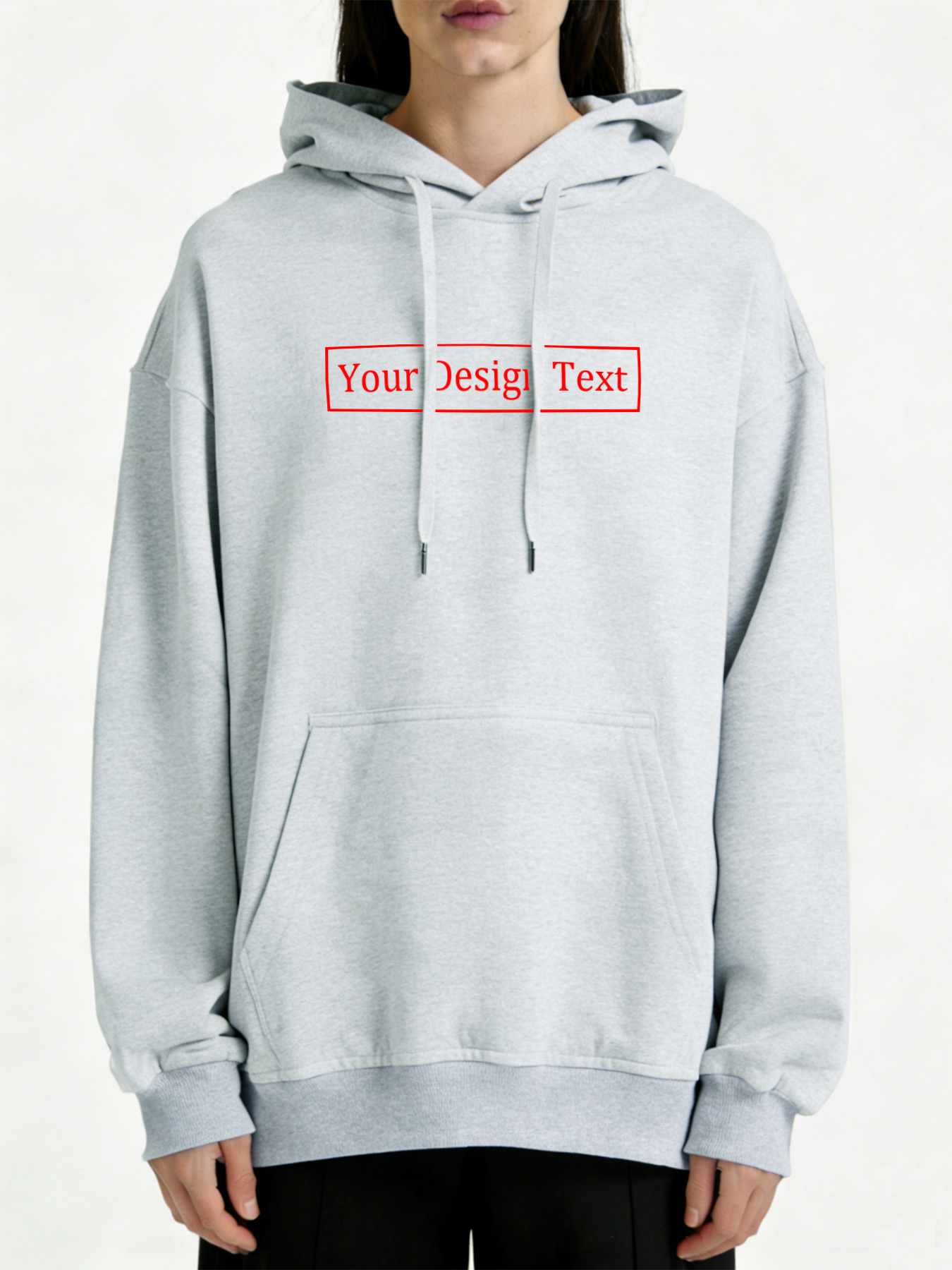 Women's Custom Hooded Sweatshirt - Add Your Own Text Design