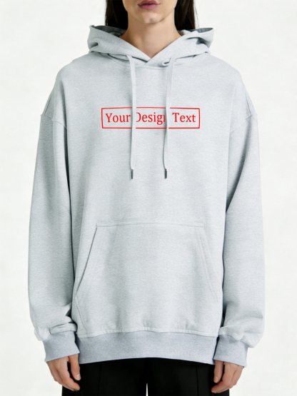 Women's Custom Hooded Sweatshirt - Add Your Own Text Design