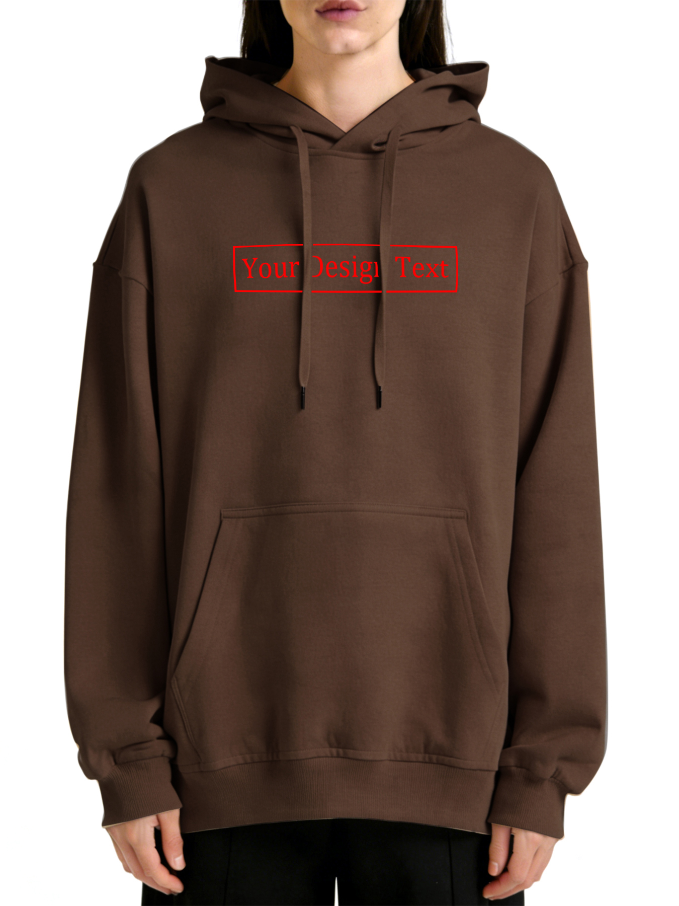 Women's Custom Hooded Sweatshirt - Add Your Own Text Design