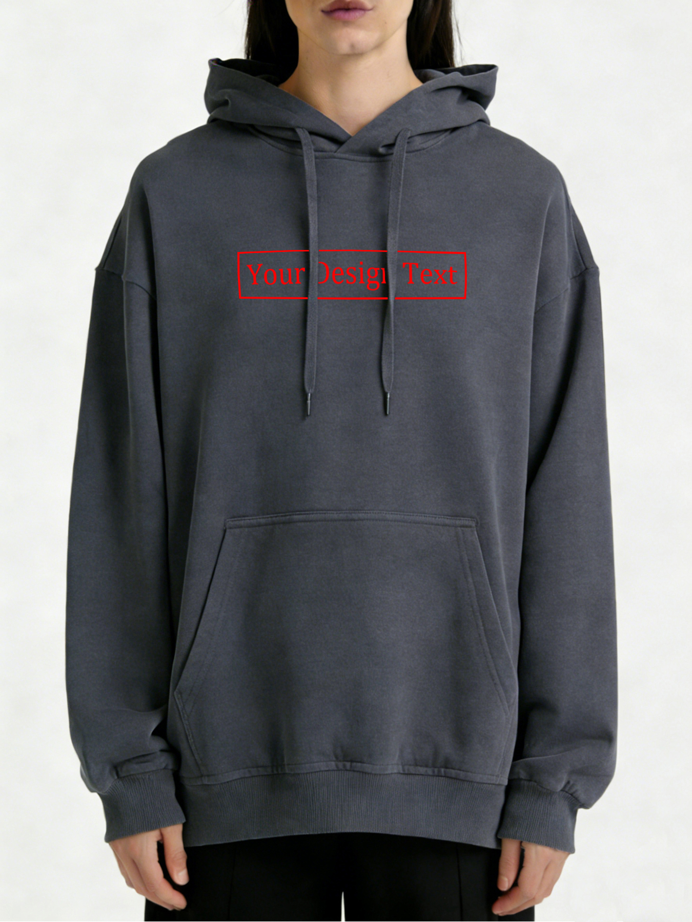 Women's Custom Hooded Sweatshirt - Add Your Own Text Design