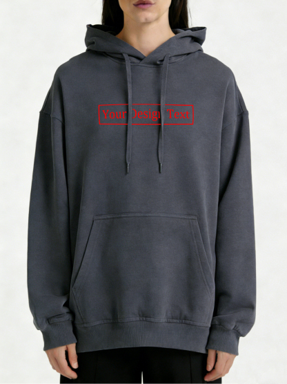 Women's Custom Hooded Sweatshirt - Add Your Own Text Design