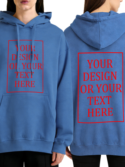 Women's Custom Hooded Sweatshirt - Add Your Own Photo/Text Double-Sided Design