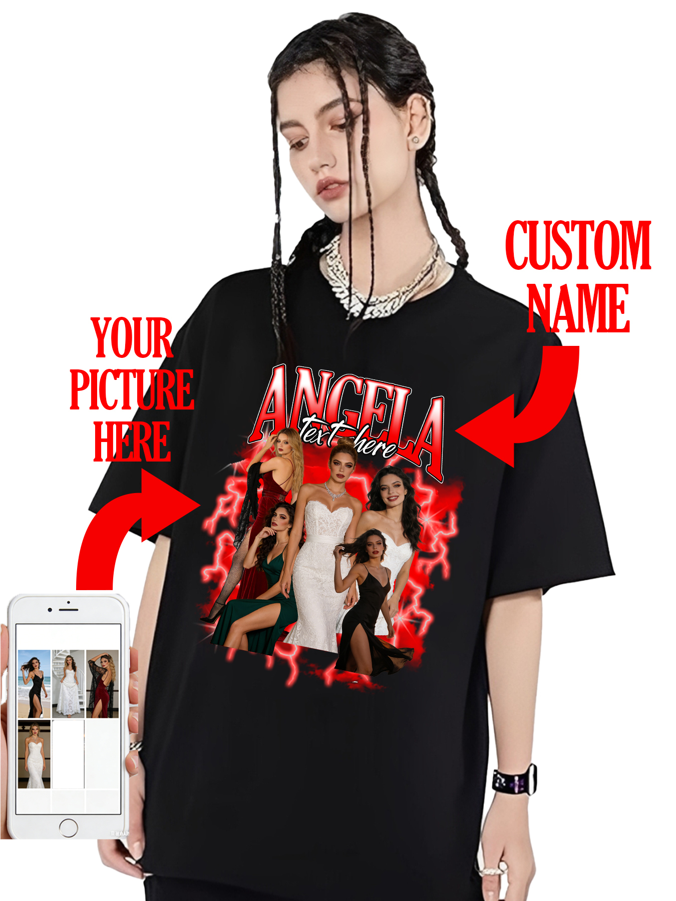 Custom rap T-shirts, custom face T-shirts for your boyfriend/girlfriend, retro graphic T-shirts, a great birthday gift choice.