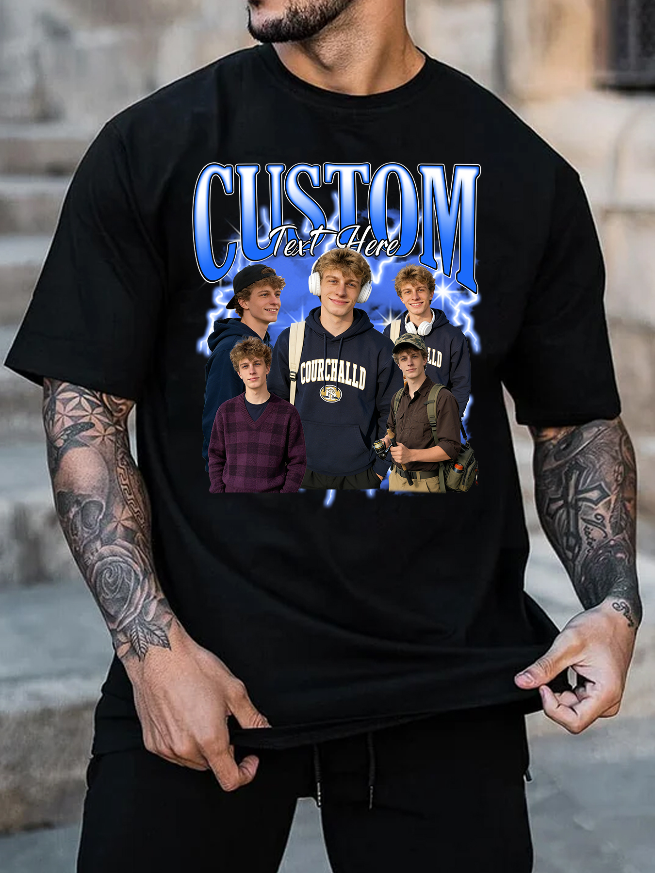 Customized T-shirts, including those with custom faces and retro designs, are excellent birthday gift choices for dads.