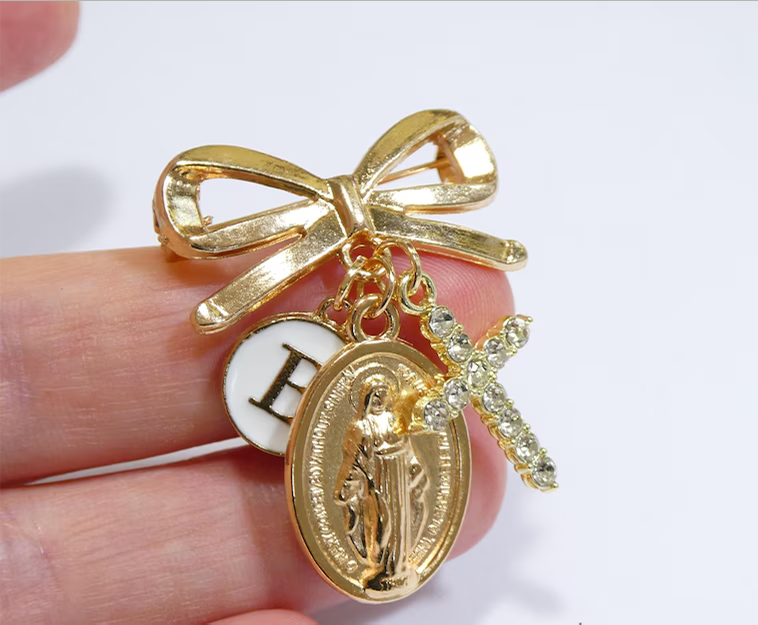 Virgin Mary Protection Pin