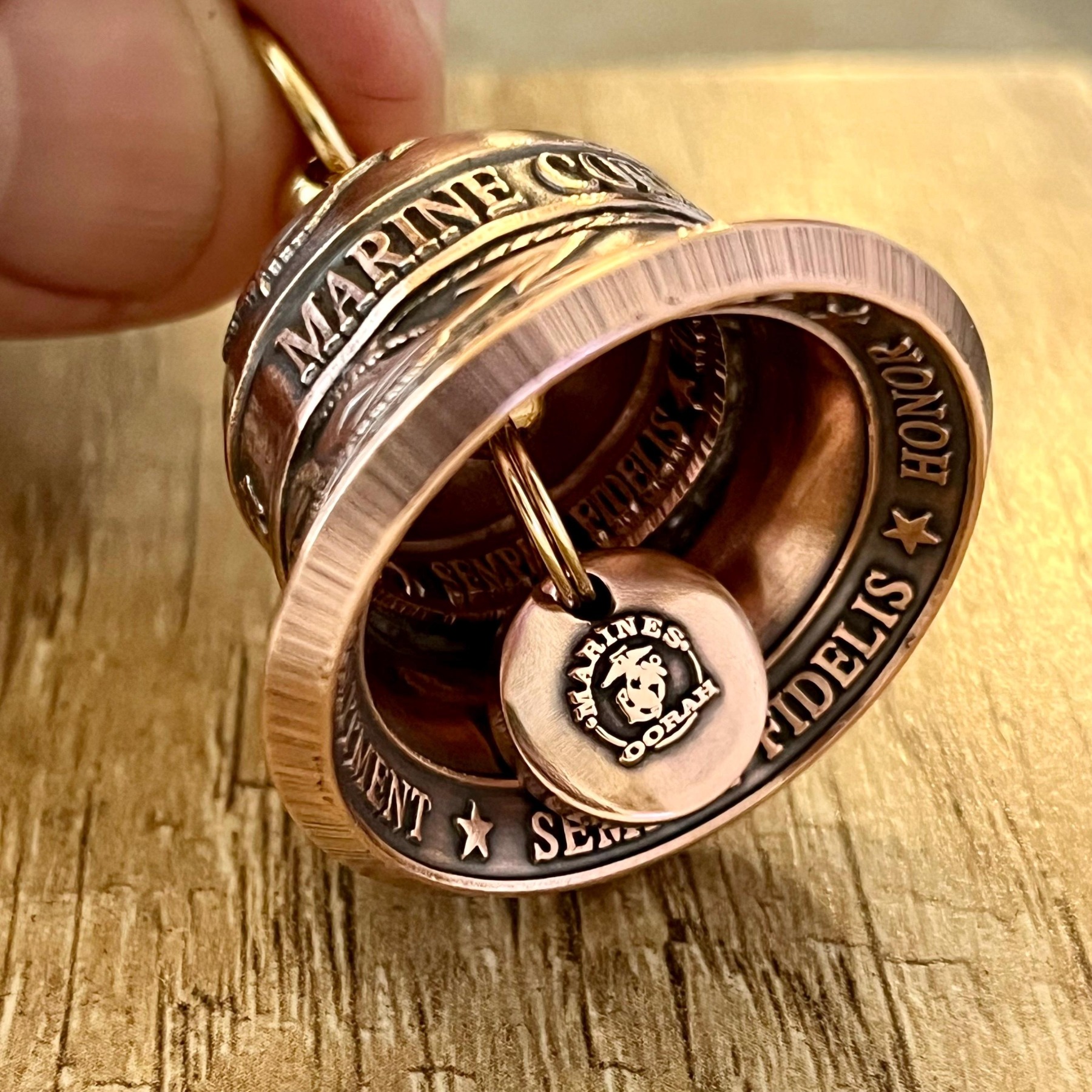 Handmade 250th Anniversary U.S. Marine Corps Motorcycle Bells