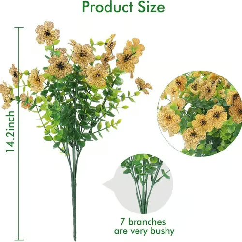 💖Last Day 24 flowers Only $2.79🍁Rainproof Lifelike Fall Artificial Flowers With UV-Shield Coating