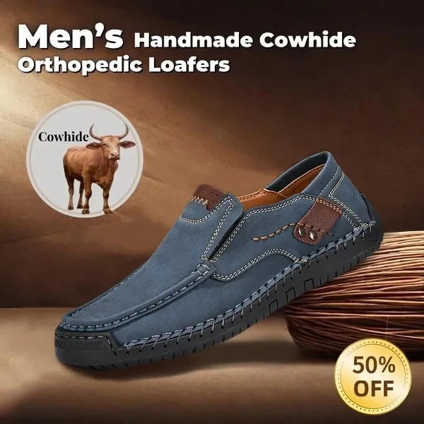 Last Day 50% OFF🔥⏱️Christmas Promotion⏱️🔥Men's genuine calfskin leather Slip-On Loafers
