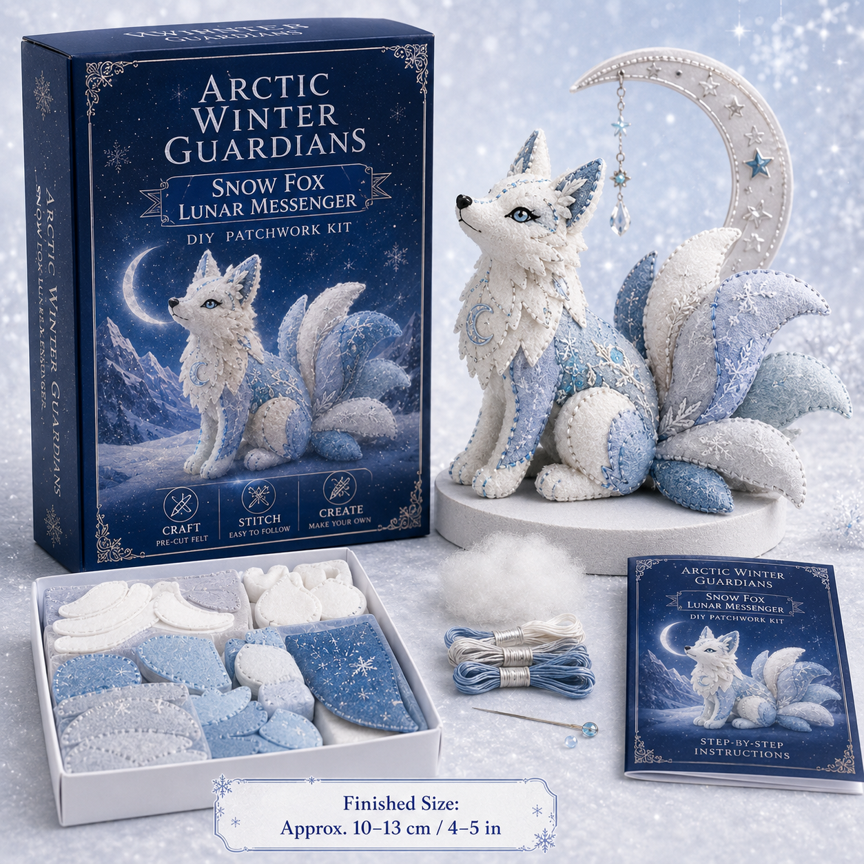 Arctic Winter Guardians DIY Patchwork Kit – Create Your Own Frosty Mythical Friend