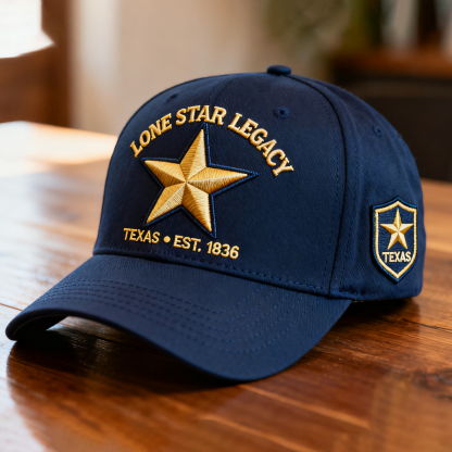 Republic of Texas Embroidered Hat – 1836–1845 Lone Star State Heritage Cap