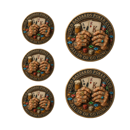 ⚡ Black Friday 24H Flash Sale-OLD BASTARDS POKER CLUB – CHALLENGE COIN
