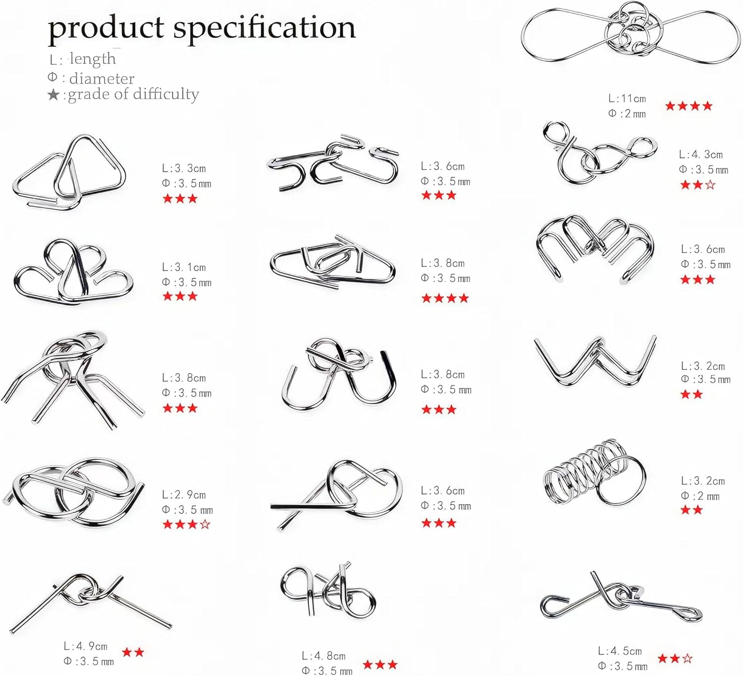 🔥The Best Gift🎁 Metal Montessori Puzzle Solving