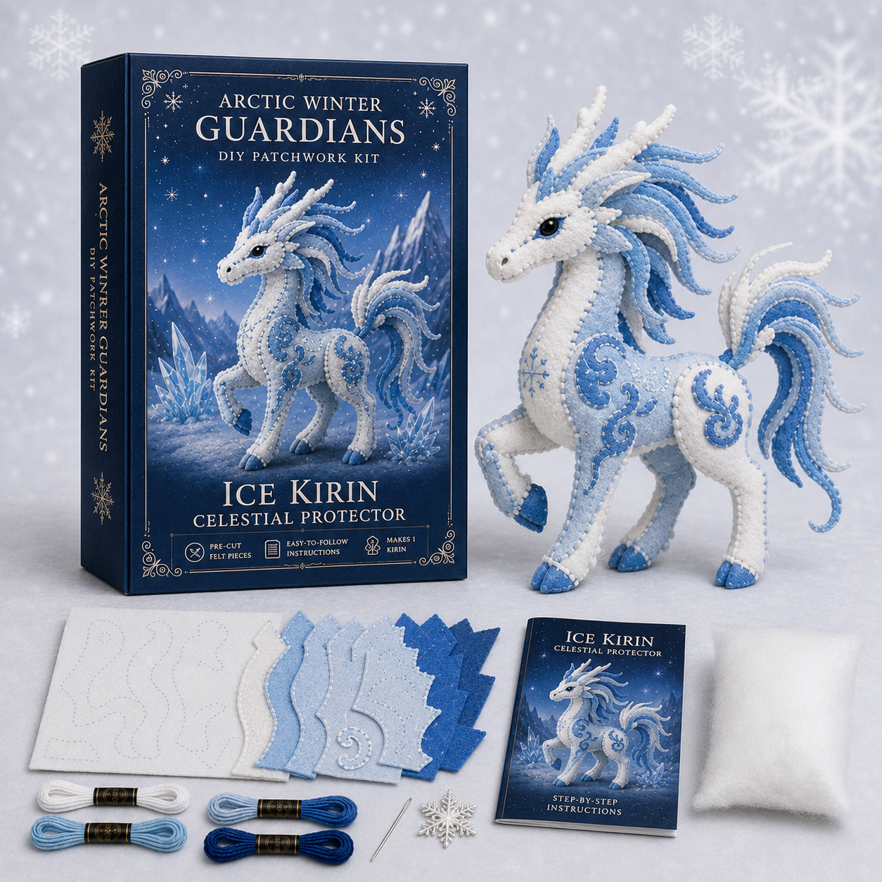 Arctic Winter Guardians DIY Patchwork Kit – Create Your Own Frosty Mythical Friend