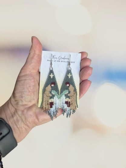 Holy Family Nativity Fringe Earring