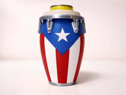 🪘 Conga-Style Can Holder – Celebrate Caribbean Pride, One Sip at a Time