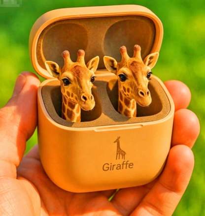 -3D Stereo Animal Design | Wireless Earphones with Cartoon Charging Case