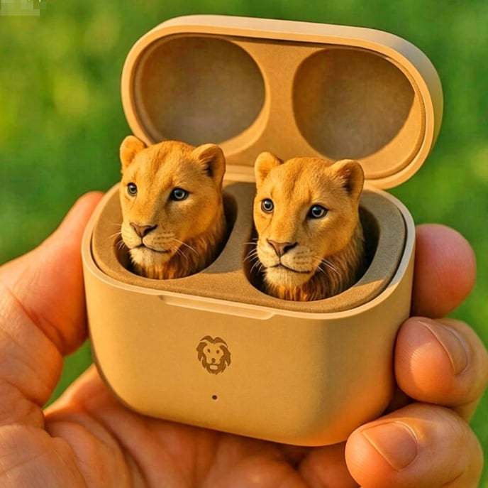 -3D Stereo Animal Design | Wireless Earphones with Cartoon Charging Case