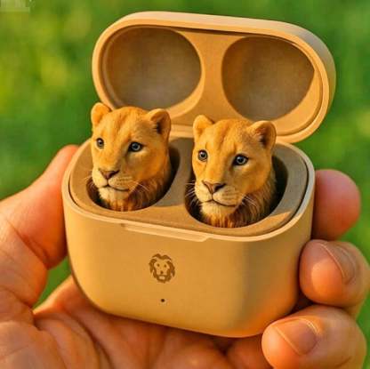-3D Stereo Animal Design | Wireless Earphones with Cartoon Charging Case