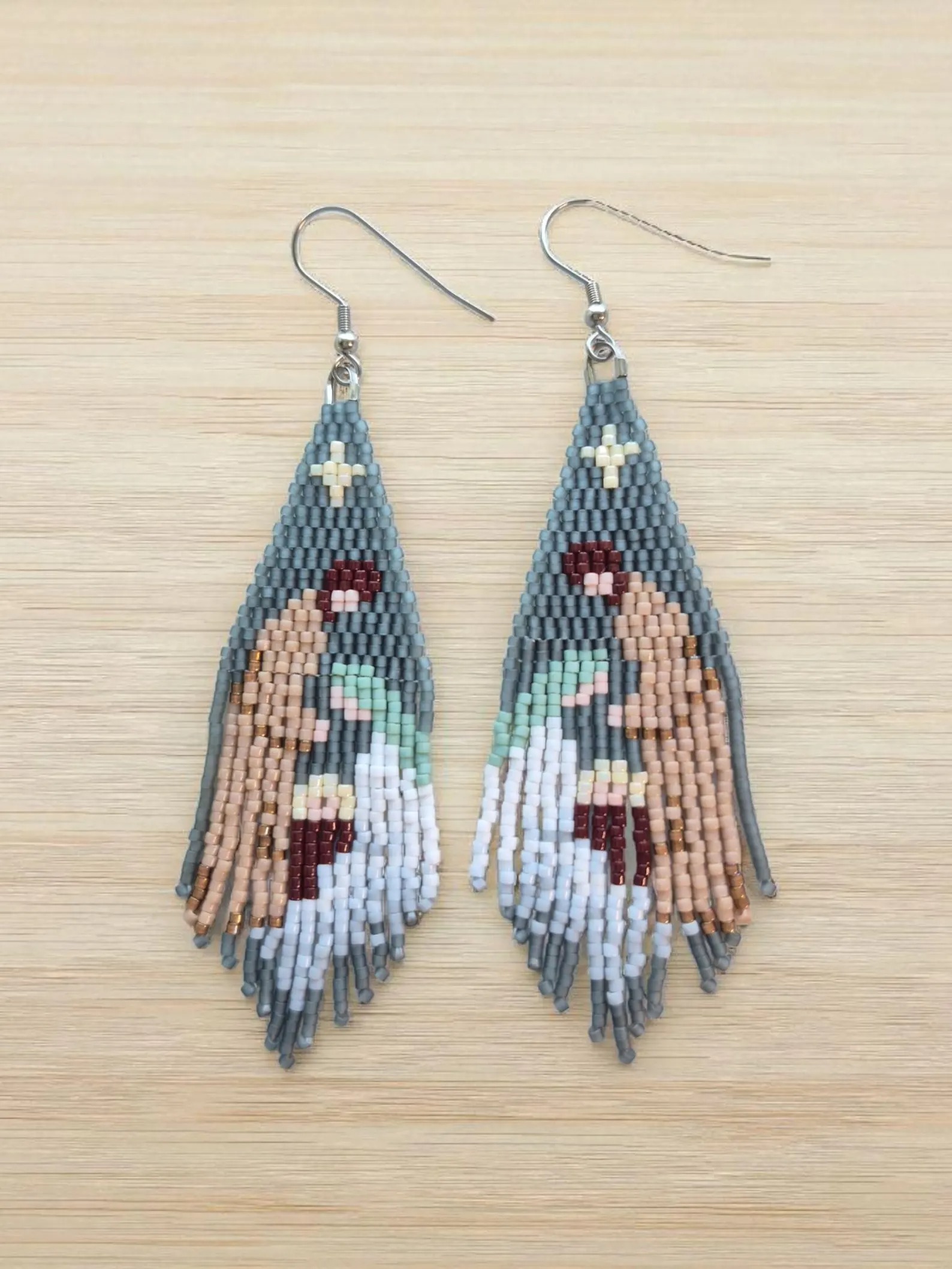 Holy Family Nativity Fringe Earring