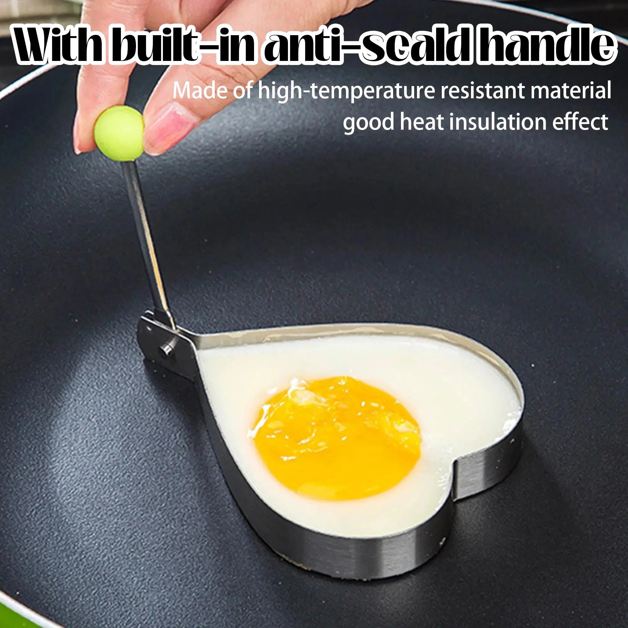 5 Counts Set Fried Egg Rings Molds, Multifunctional Breakfast Tool