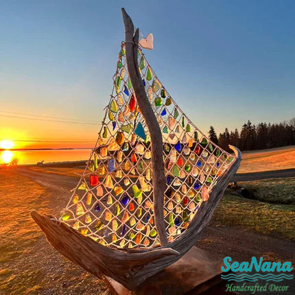 🌊 Sea Glass Boat🔥 Now 55% Off