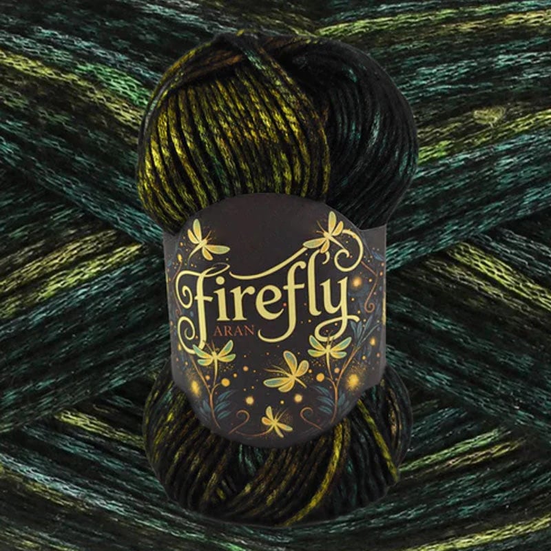 🔥LAST DAY 49% OFF - 🧶Aran Wool ‘Firefly’ Iridescent Shimmer Yarn: A