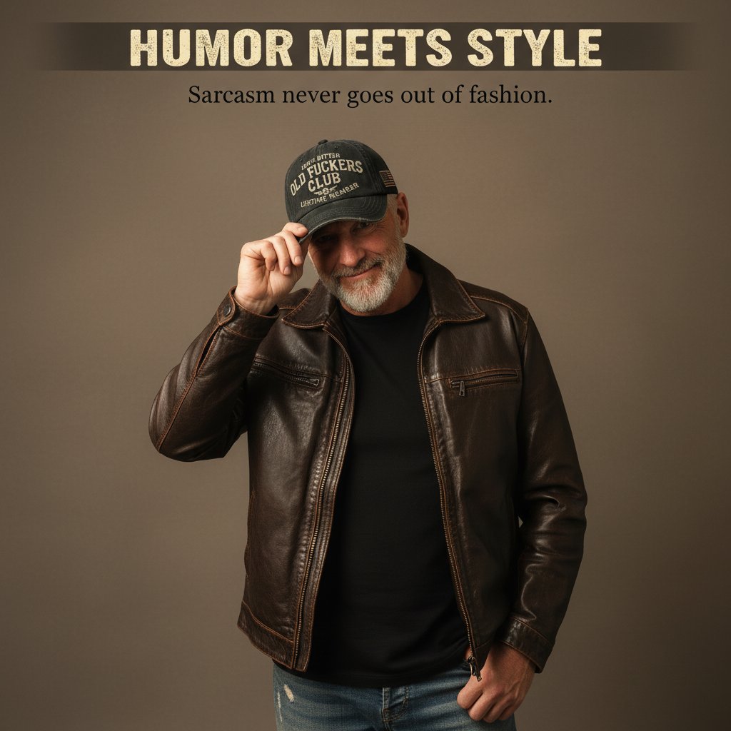 Old Fuckers Club-Vintage Baseball Cap