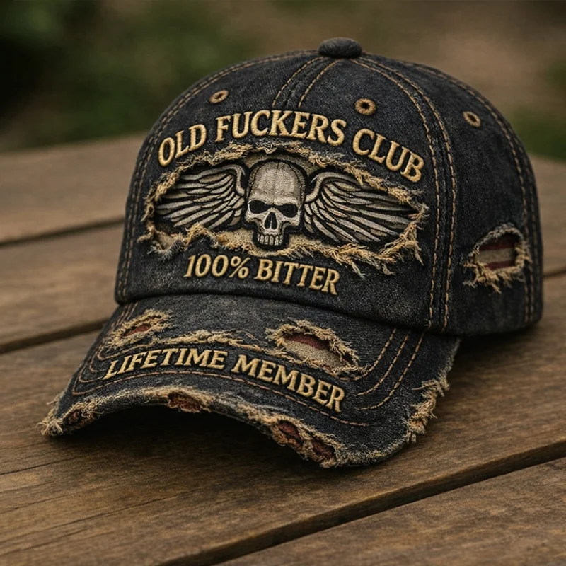 🏆Flash Sale 60% OFF -❤️Old Fuckers Club-Vintage Baseball Cap🎁