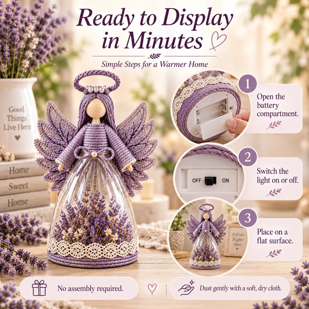 How to Use Lighted Floral Angel Figurine