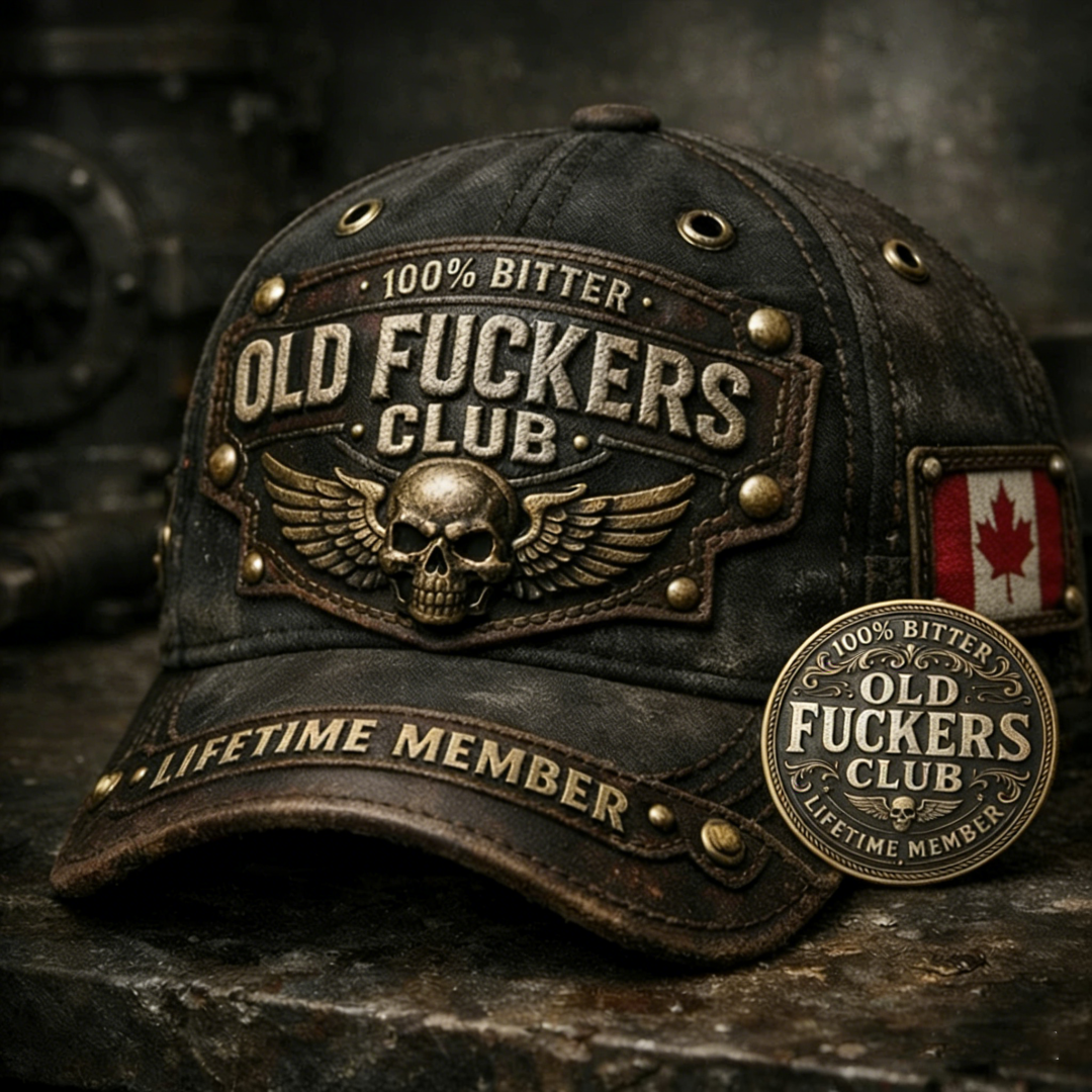 Old Fuckers Club-Vintage Baseball Cap