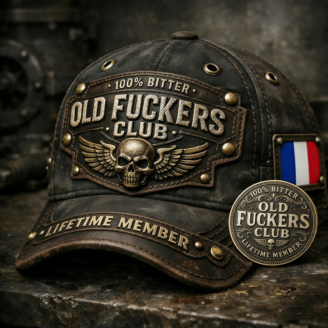 Old Fuckers Club-Vintage Baseball Cap
