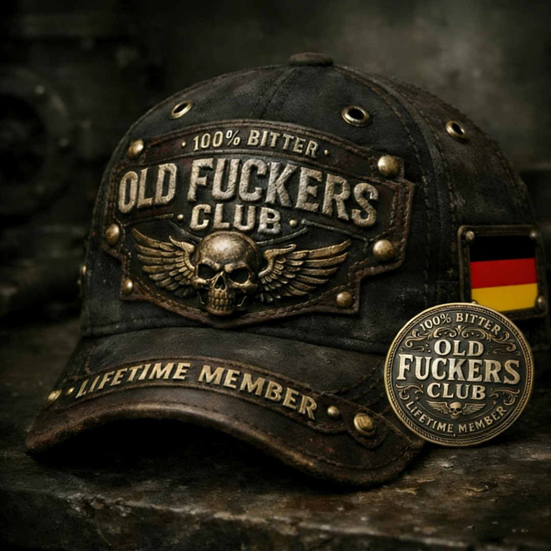 Old Fuckers Club-Vintage Baseball Cap