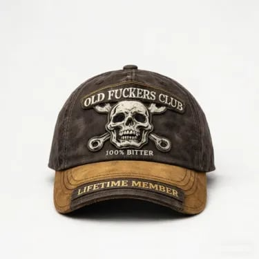 🔥Last Day 49% OFF-Old Fuckers Club-Vintage Baseball Cap🎁