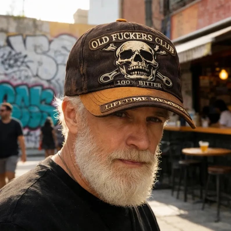 🔥Last Day 49% OFF-Old Fuckers Club-Vintage Baseball Cap🎁