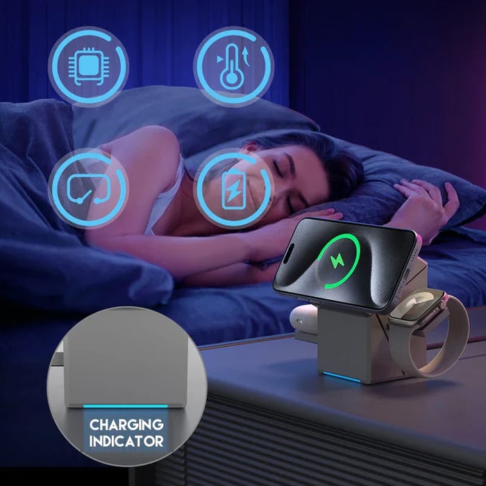 58 % OFF🔥Hot Sale Offers-3-in-1 Foldable Magnetic Wireless Charging Station - 🔥Buy 2 get 25% off