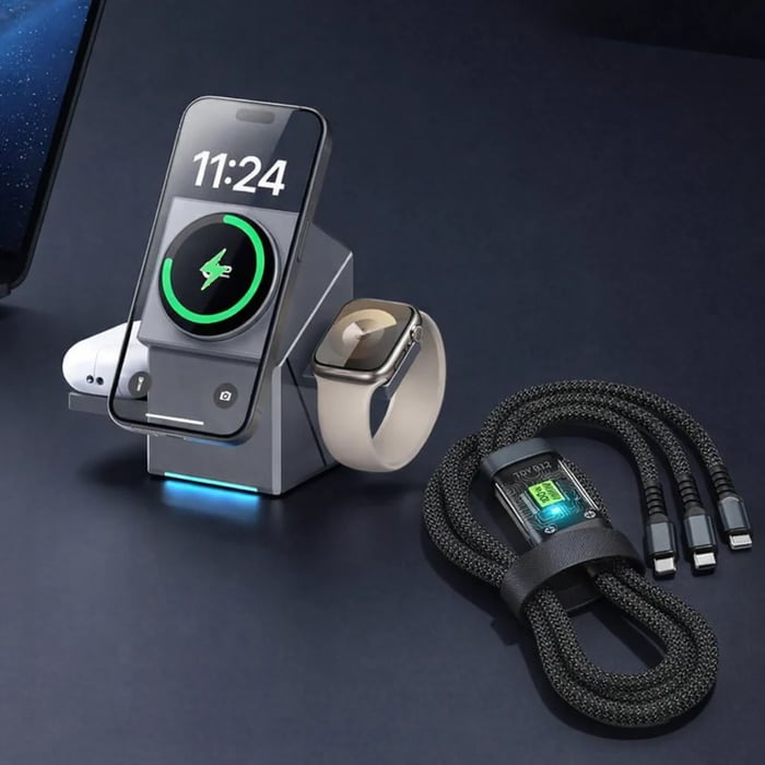 58 % OFF🔥Hot Sale Offers-3-in-1 Foldable Magnetic Wireless Charging Station - 🔥Buy 2 get 25% off