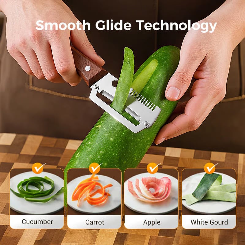 🥕 BUY 2 GET 1 FREE! 🔥 Multifunctional Vegetable Peeler for the Kitchen – Perfect for Fruits & Vegetables ✨ - Buy 1