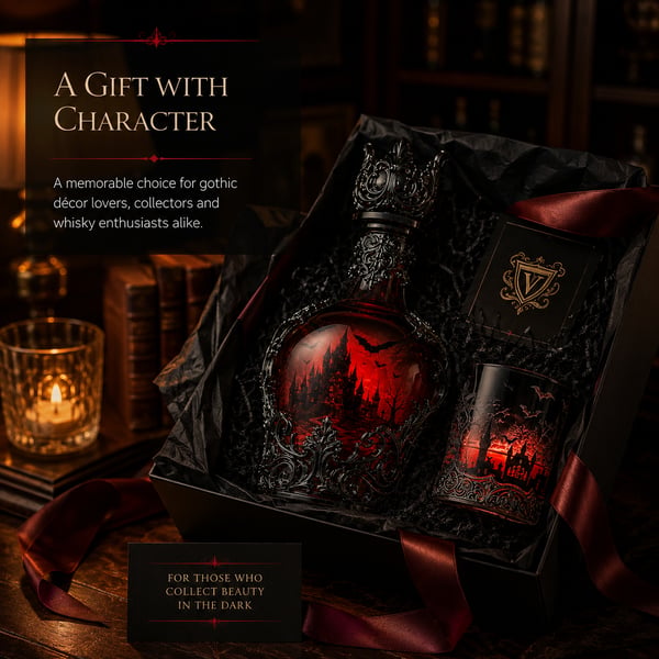 🔥Last Day 49% OFF - 🦇🍺Gothic Vampire Castle Whisky Decanter & Tumbler(📦Buy 2 Free Shipping) - 🎁🍺Bottle + Glass Set(Save $10 & Free Shipping)
