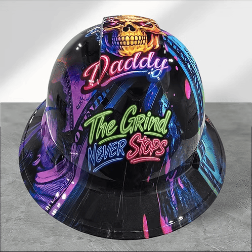 👷‍♂️🔥 Blue Collar Daddy Hydro-Dipped Hard Hat