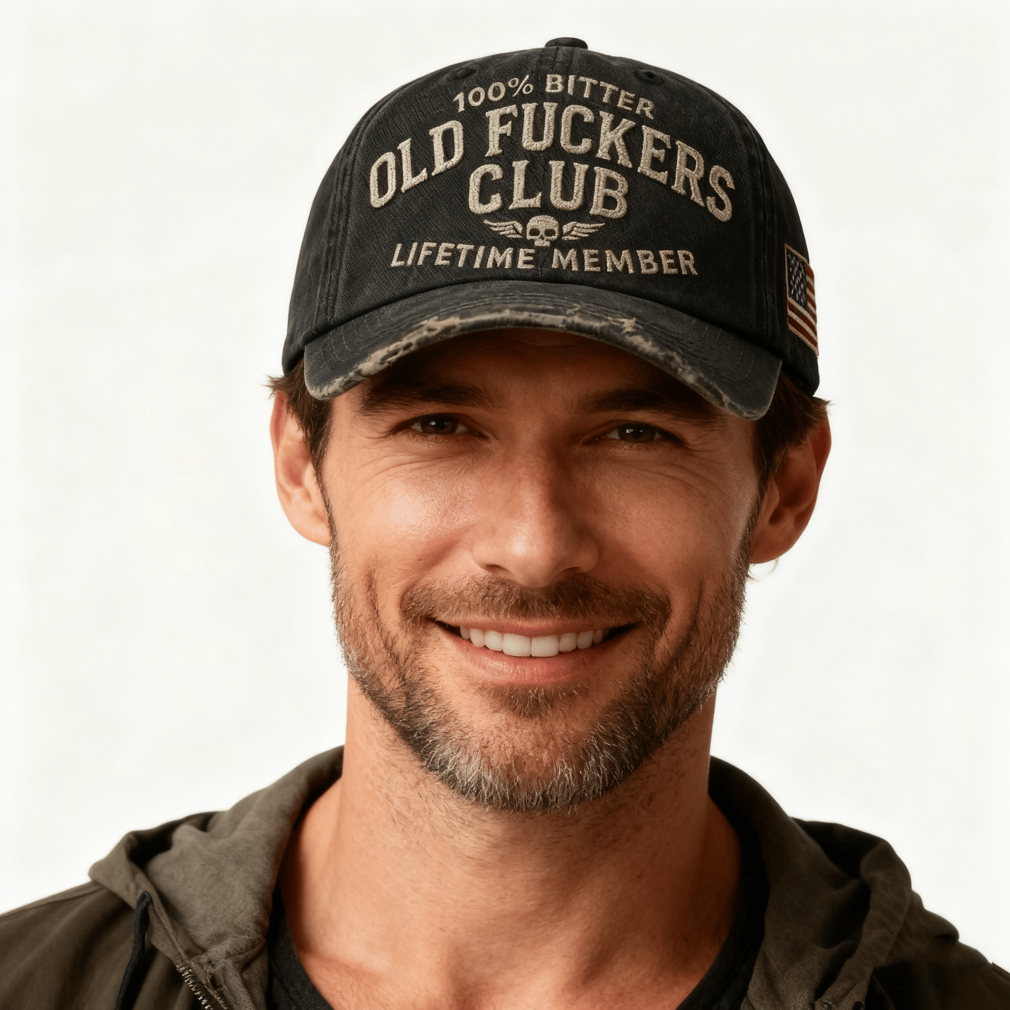 Old Fuckers Club-Vintage Baseball Cap