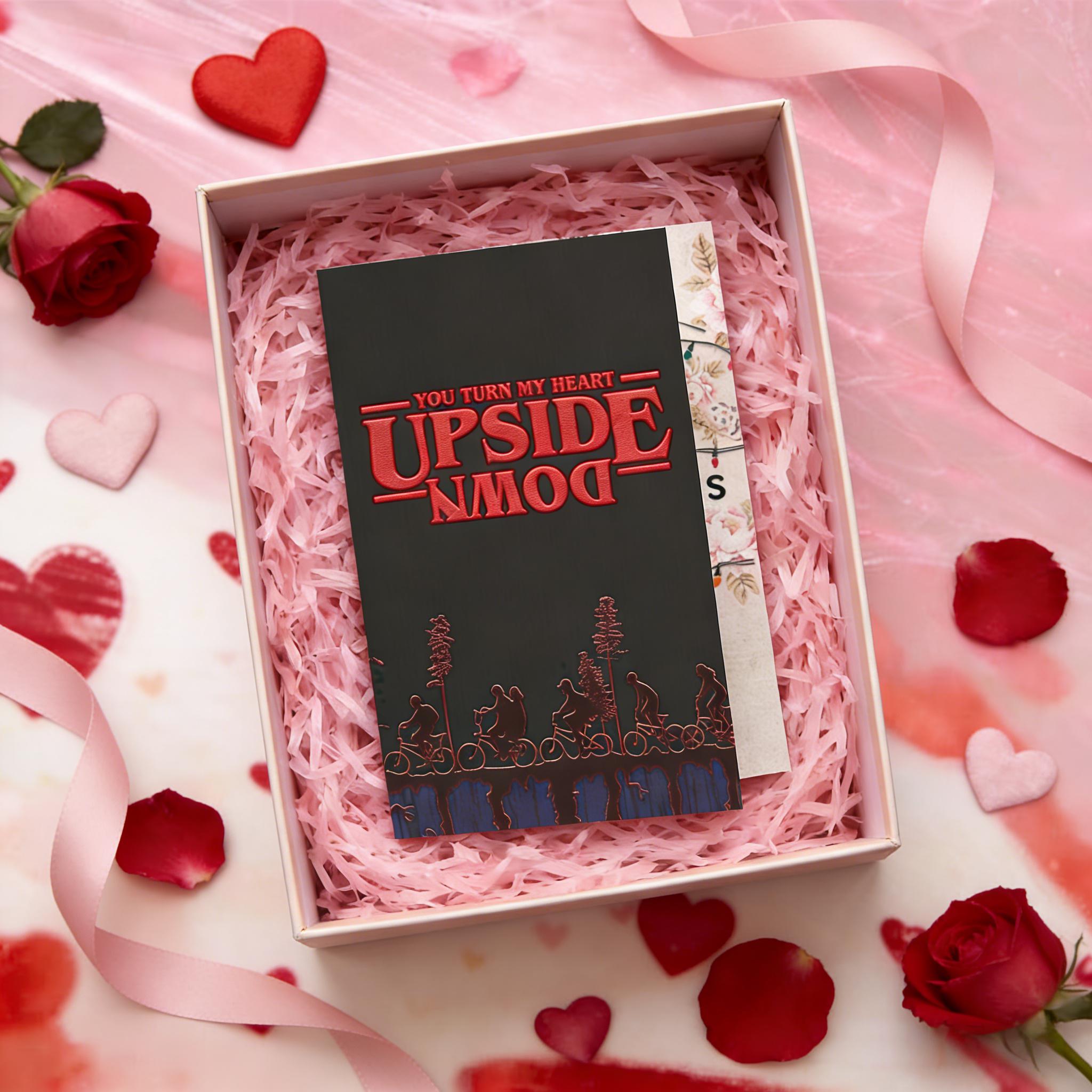 Upside Down Valentine’s Day Card