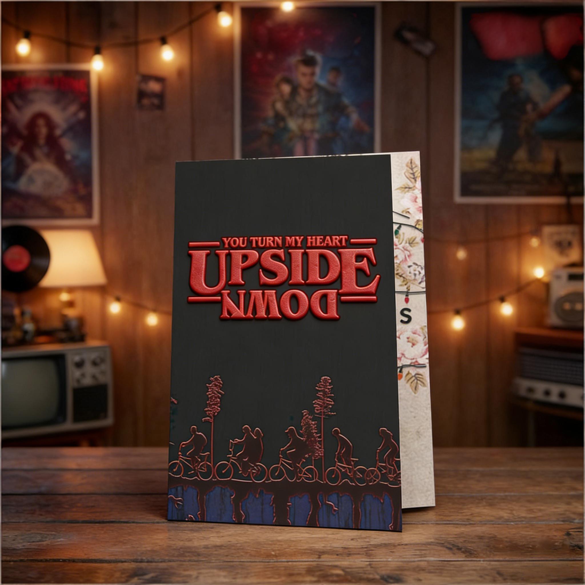 😮💕Upside Down Valentine’s Day Card