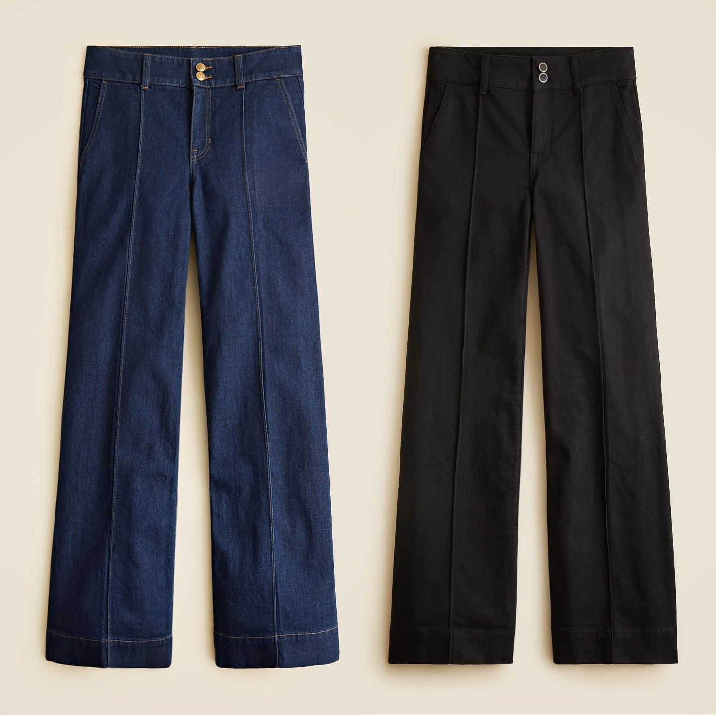 Stacked Buttons Trouser Jean (Buy 2 Free Shipping)