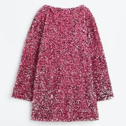 Sequined Tie-back Dress