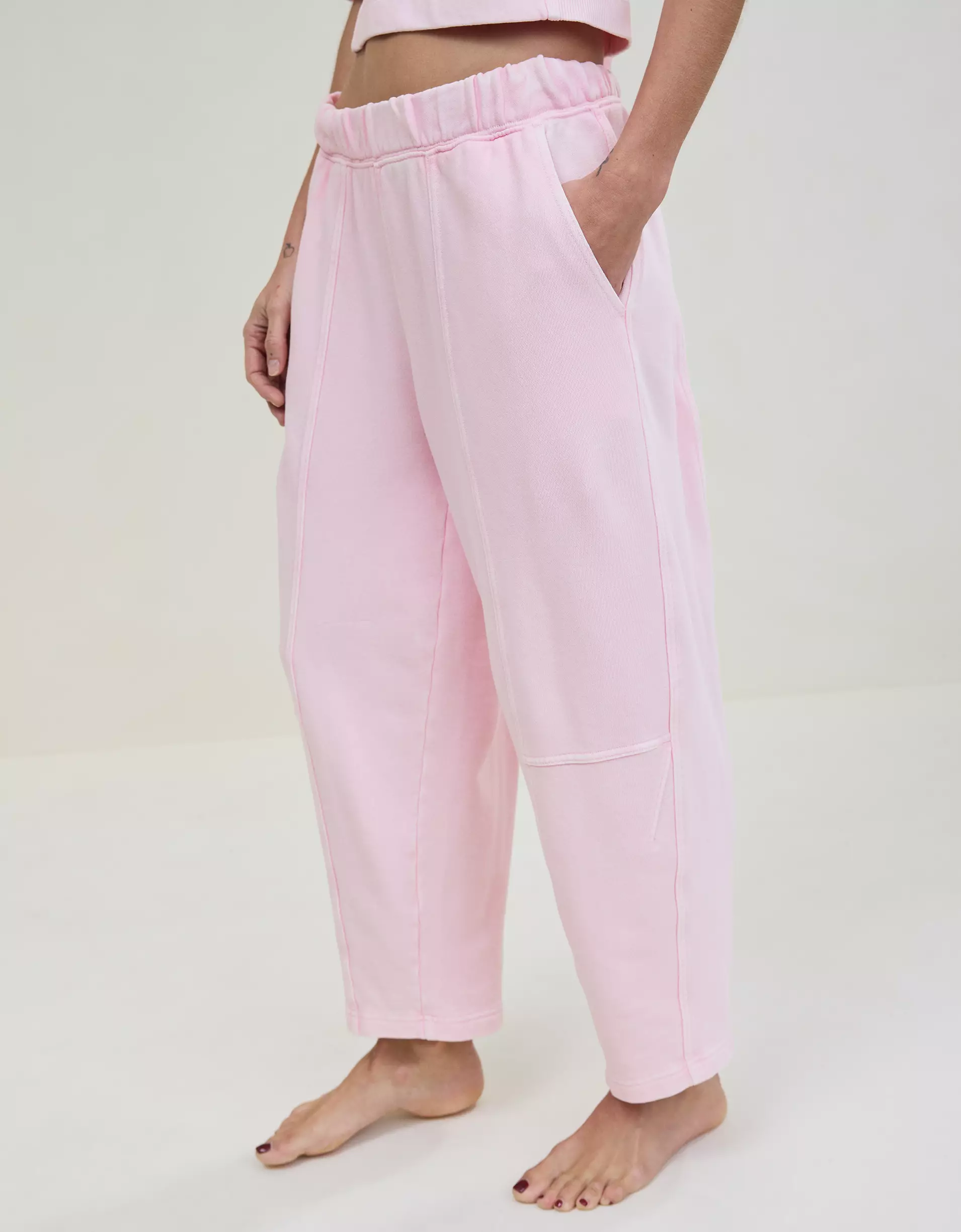 Seams Right Barrel Leg Sweatpant (Buy 2 Free Shipping)