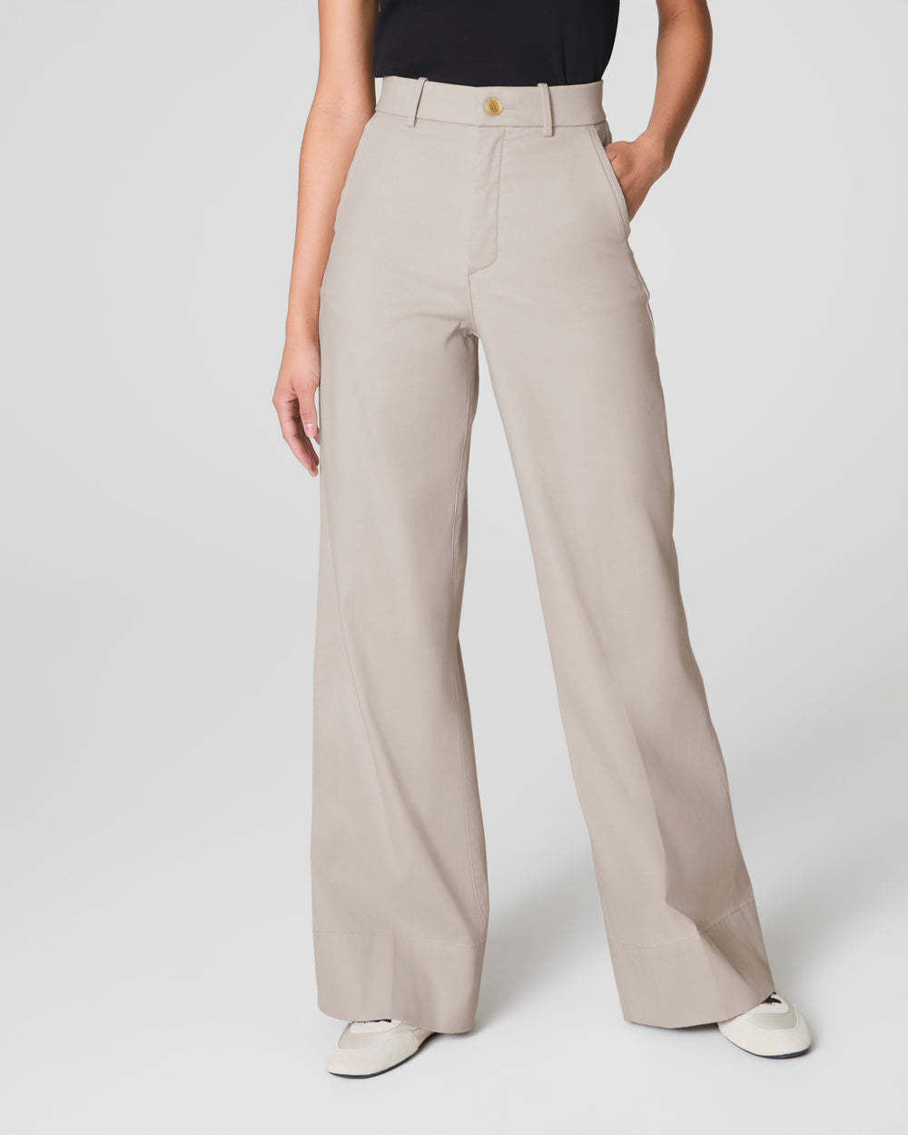 Super Smooth Stretch Twill Wide Leg Pant