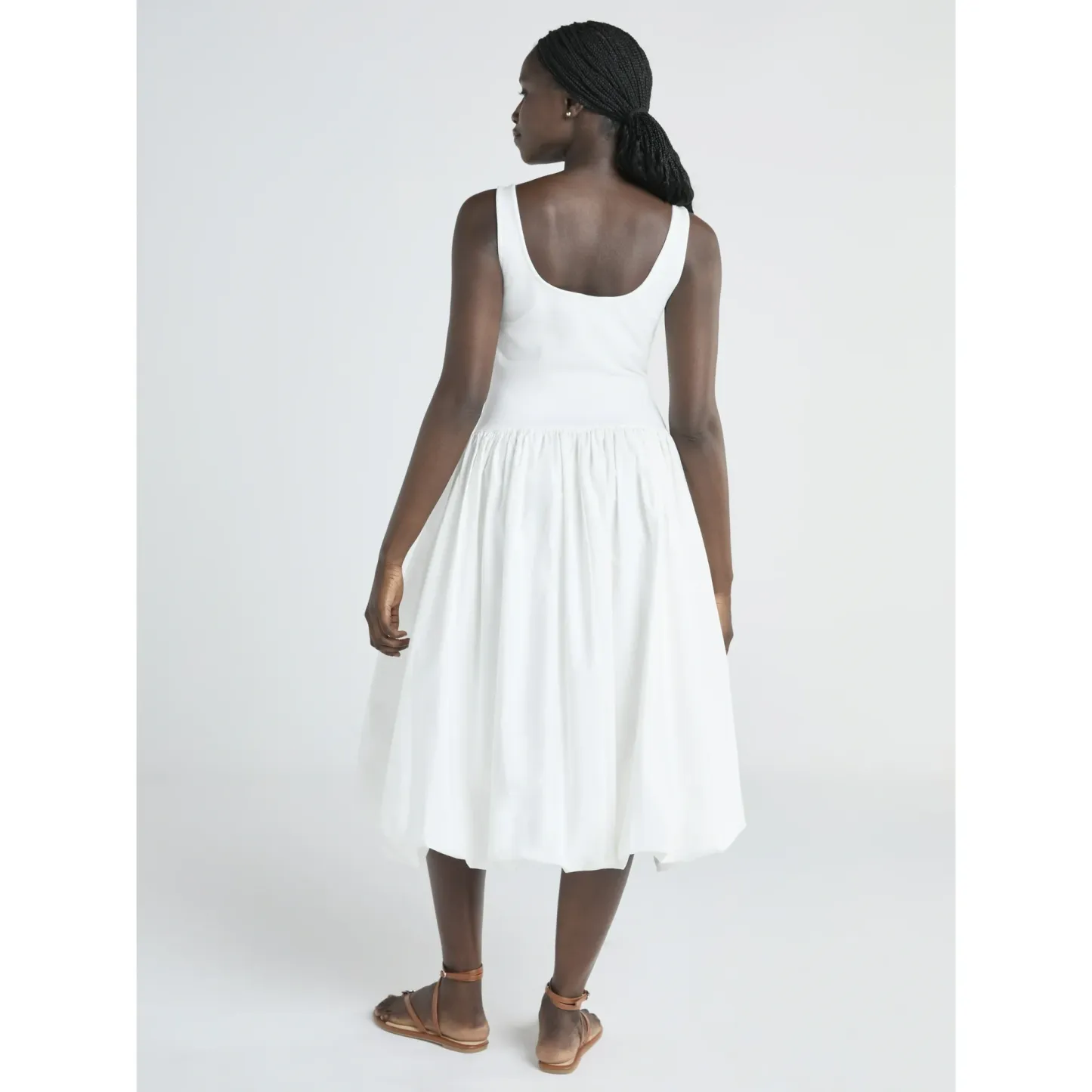 Plus Bubble Hem Midi Dress